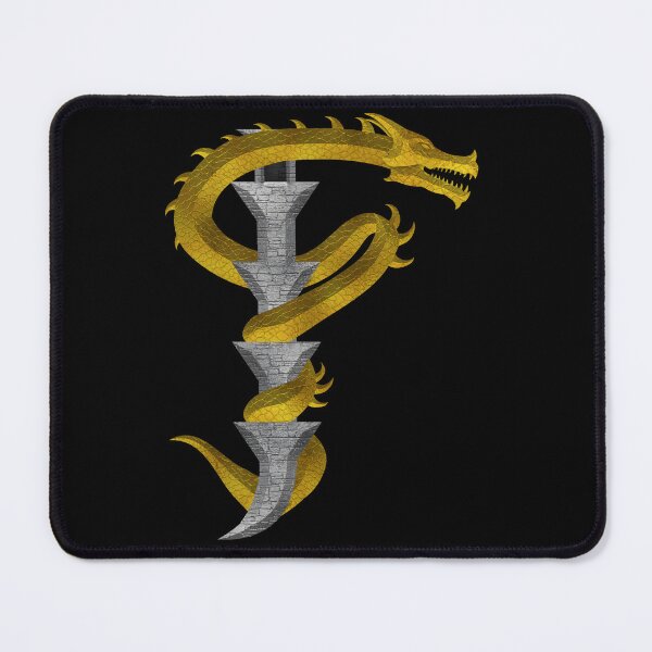 Item preview, Letter F of the Dragonfont Initial Capital Monogram (Dragon and Castle) designed and sold by Swabcraft.