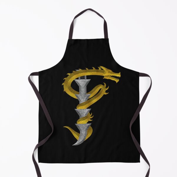 Item preview, Letter F of the Dragonfont Initial Capital Monogram (Dragon and Castle) designed and sold by Swabcraft.