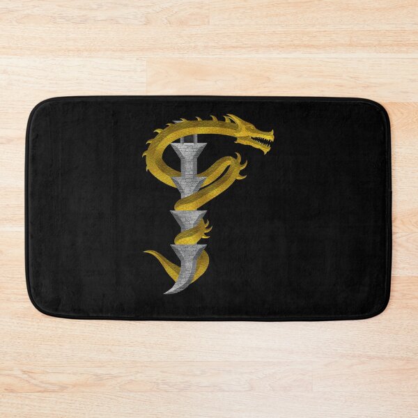 Item preview, Letter  F  of the Dragonfont Initial Capital Monogram (Dragon and Castle) designed and sold by Swabcraft.