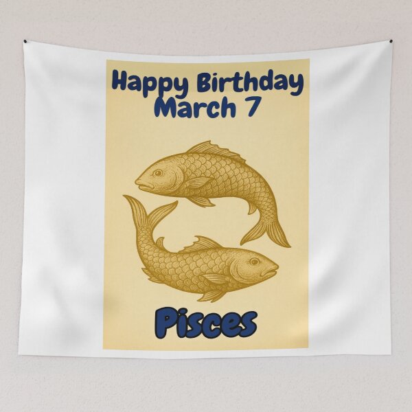 Item preview, Birthday Zodiac Sign – March 7 designed and sold by ariksworld.