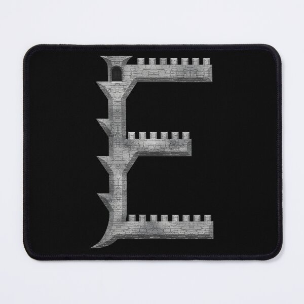 Item preview, Letter E of the Dragonfont Initial Capital Monogram (Castle) designed and sold by Swabcraft.