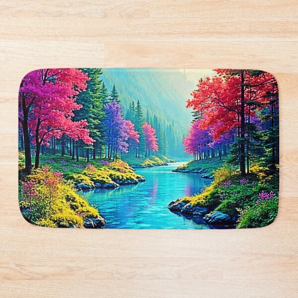 Item preview, Mystic River Dreamy Forest Path Design designed and sold by Health And Fitness Posts e-Store.