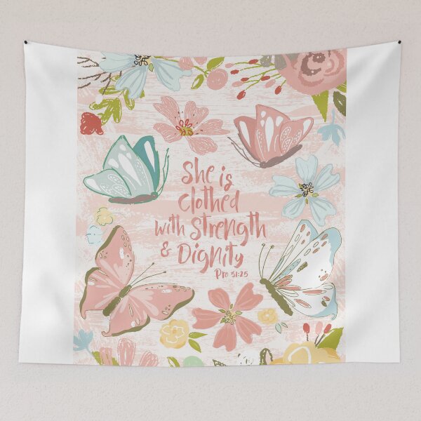 Item preview, She Is Clothed With Strength And Dignity Proverbs 31 25 designed and sold by amazingjoy.