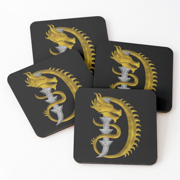 Item preview, Letter  D  of the Dragonfont Initial Capital Monogram (Dragon and Castle v3) designed and sold by Swabcraft.