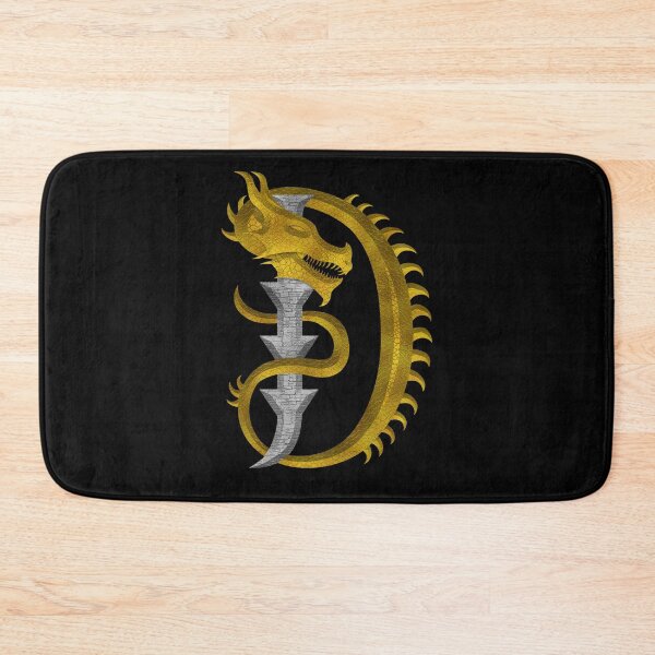 Item preview, Letter  D  of the Dragonfont Initial Capital Monogram (Dragon and Castle v3) designed and sold by Swabcraft.