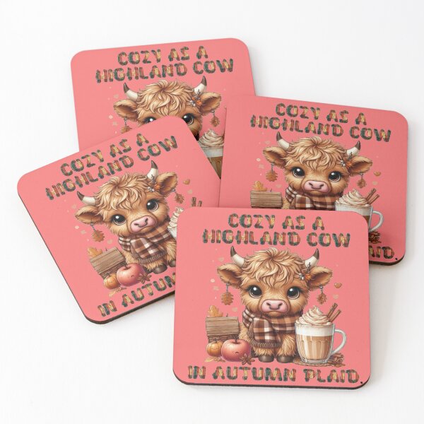 Item preview, Cozy as a Highland Cow in Autumn Plaid designed and sold by Brickroad Dsigns.