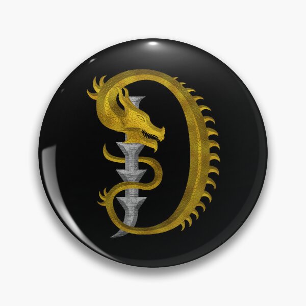 Item preview, Letter  D  of the Dragonfont Initial Capital Monogram (Dragon and Castle v2) designed and sold by Swabcraft.