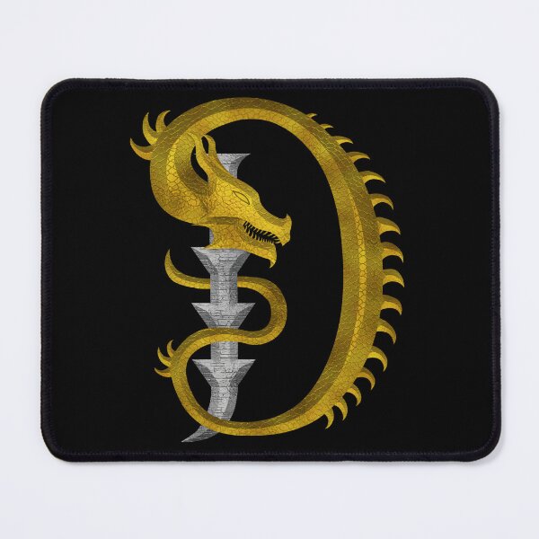 Item preview, Letter  D  of the Dragonfont Initial Capital Monogram (Dragon and Castle v2) designed and sold by Swabcraft.