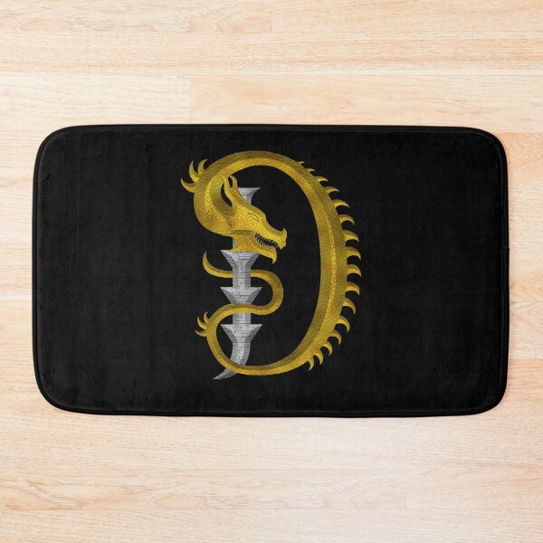 Item preview, Letter  D  of the Dragonfont Initial Capital Monogram (Dragon and Castle v2) designed and sold by Swabcraft.