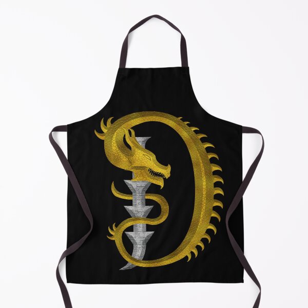 Item preview, Letter D of the Dragonfont Initial Capital Monogram (Dragon and Castle v2) designed and sold by Swabcraft.