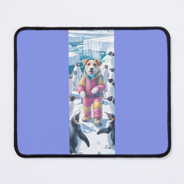 Item preview, Dog'S Arctic Adventure With Penguin Friends By Merch, Limited Edition designed and sold by kraackforest.
