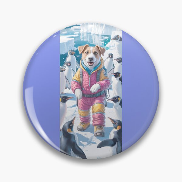 Item preview, Dog'S Arctic Adventure With Penguin Friends By Merch, Limited Edition designed and sold by kraackforest.