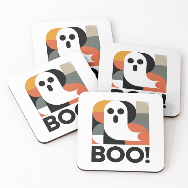 Item preview, Abstract Bauhaus Ghost – Minimal Geometric Halloween Art designed and sold by RDRdesign.