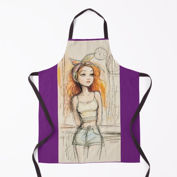 Item preview, Summer Breeze Girl Sketch Art Png By Merch, Limited Edition designed and sold by kraackforest.