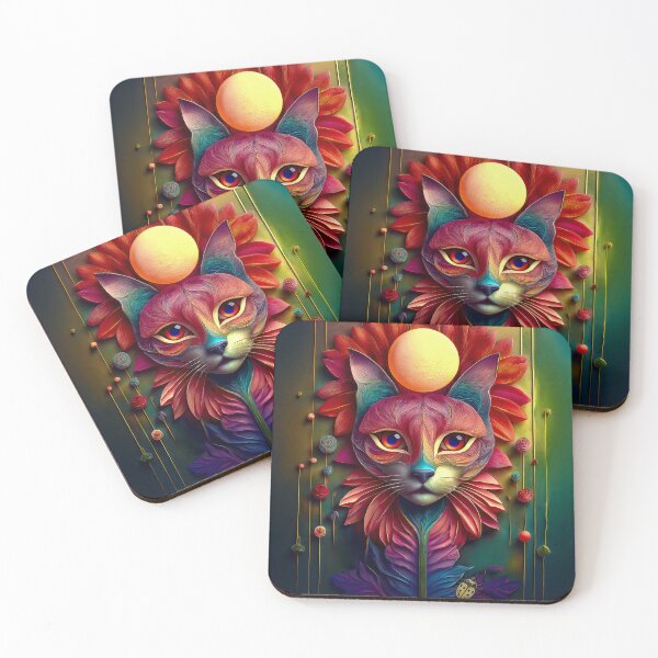 Item preview, Surreal cat portrait designed and sold by LaCreaption.