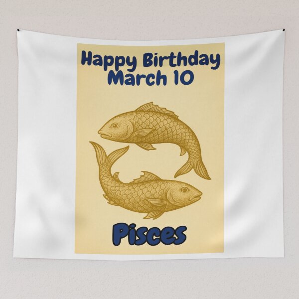 Item preview, Birthday Zodiac Sign – March 10 designed and sold by ariksworld.