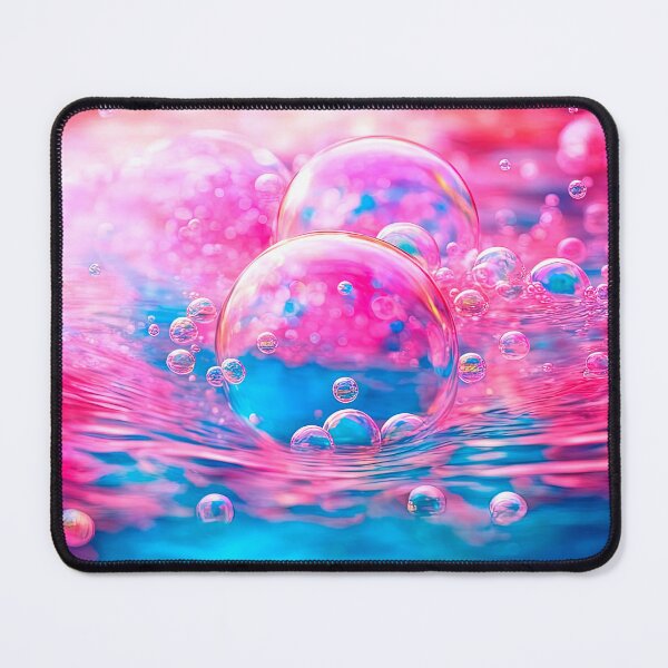 Item preview, Neon Pink and Blue Soap Bubbles Macro designed and sold by LanaGustavsson.