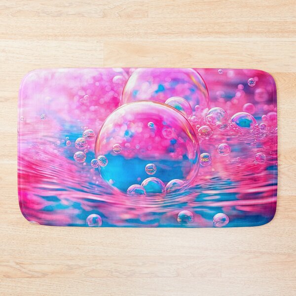 Item preview, Neon Pink and Blue Soap Bubbles Macro designed and sold by LanaGustavsson.