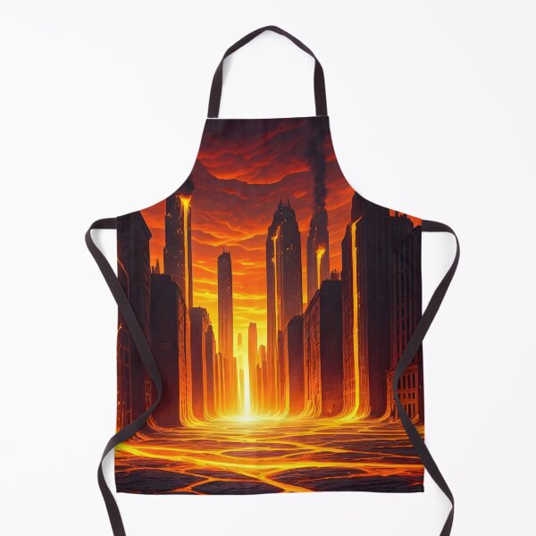 Item preview, "Melted Metropolis: After the Inferno" designed and sold by PawPrintedArt.