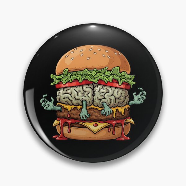 Item preview, Zombie Halloween Burger: Brains, Gore, and Spooky Season Food Horror designed and sold by petpuppymania.