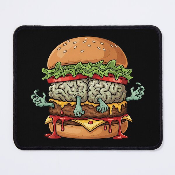 Item preview, Zombie Halloween Burger: Brains, Gore, and Spooky Season Food Horror designed and sold by petpuppymania.