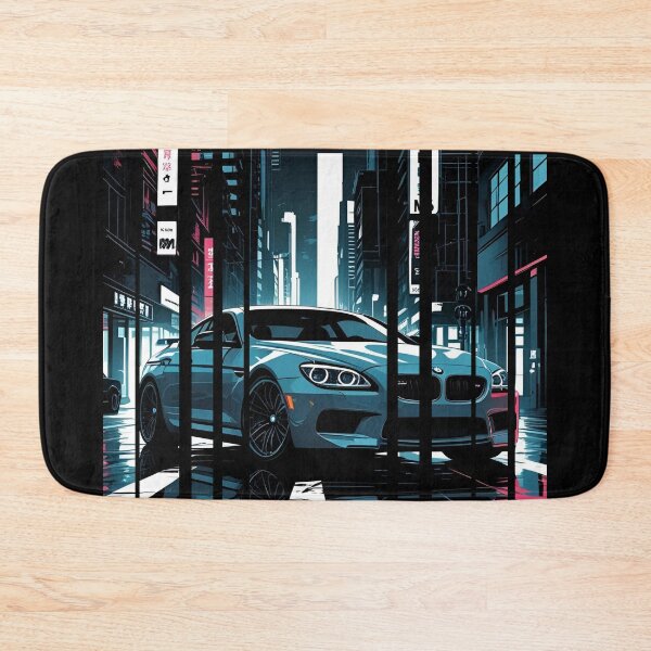 Item preview, B.W M6 Power of the 6 series coupe, street racing vibe, high contrast neon cyberpunk city 6 designed and sold by Neon G.
