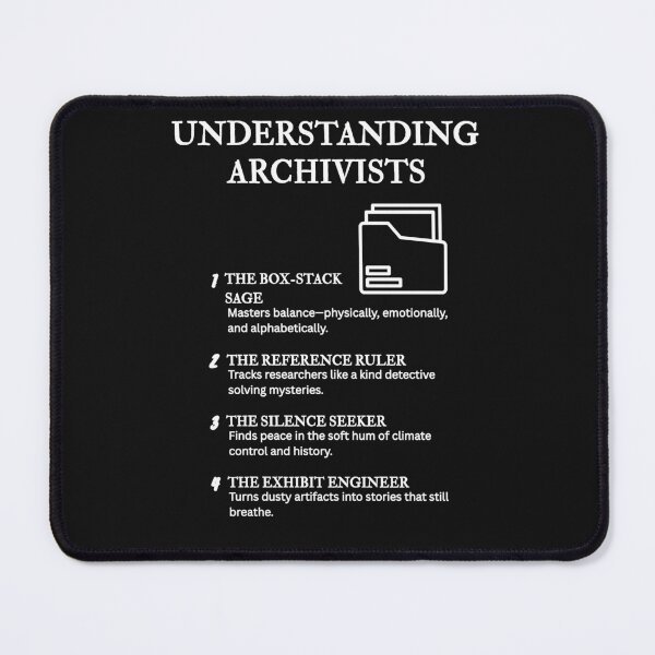 Item preview, Understanding Archivists – Inside Jokes for Archivists – Black designed and sold by PsyFlow35.