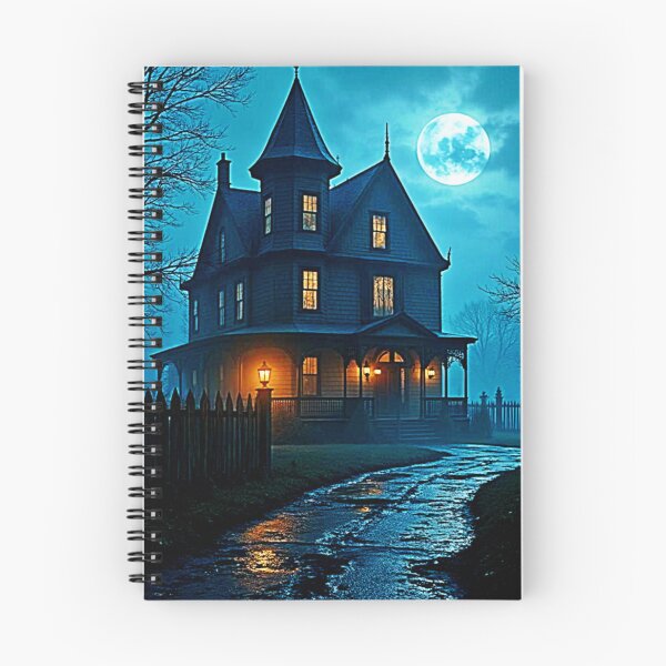 Item preview, Haunted Mansion Blue Moonlight Night designed and sold by Health And Fitness Posts e-Store.