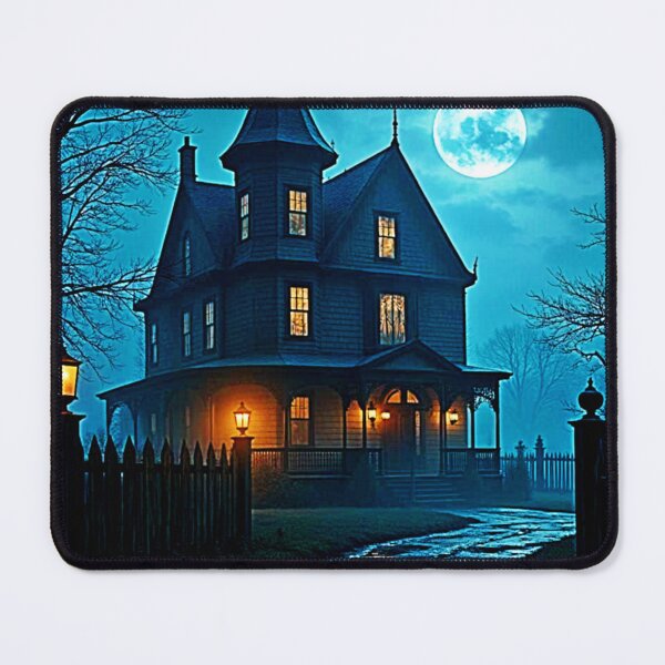 Item preview, Haunted Mansion Blue Moonlight Night designed and sold by Health And Fitness Posts e-Store.