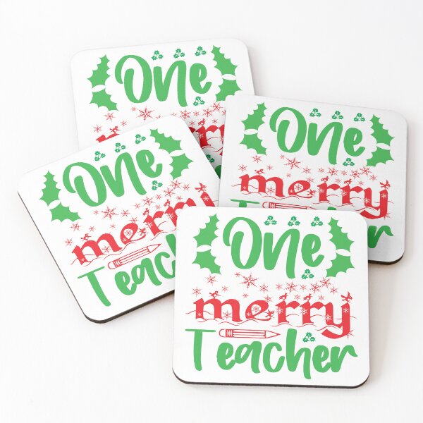 Item preview, One Merry Teacher Christmas T-Shirt – Festive Holiday Tee for Teachers designed and sold by AgnieszkaTees.