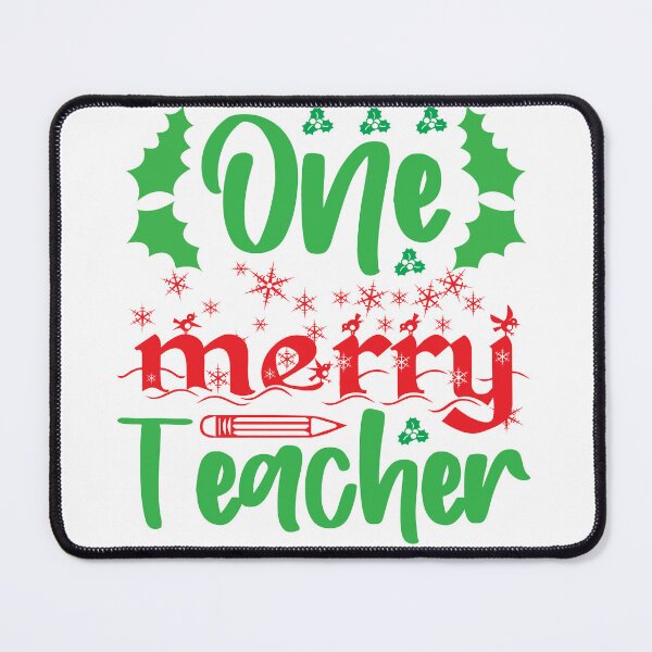 Item preview, One Merry Teacher Christmas T-Shirt – Festive Holiday Tee for Teachers designed and sold by AgnieszkaTees.