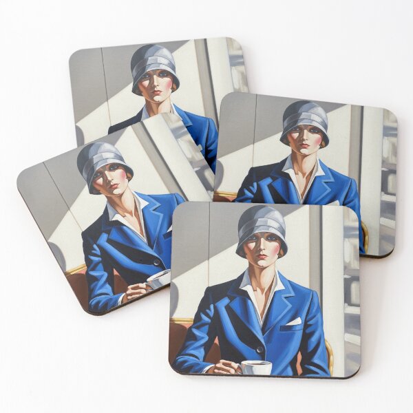 Item preview, Woman at a Cafe Table - Original Art Deco Artwork designed and sold by elektronen.