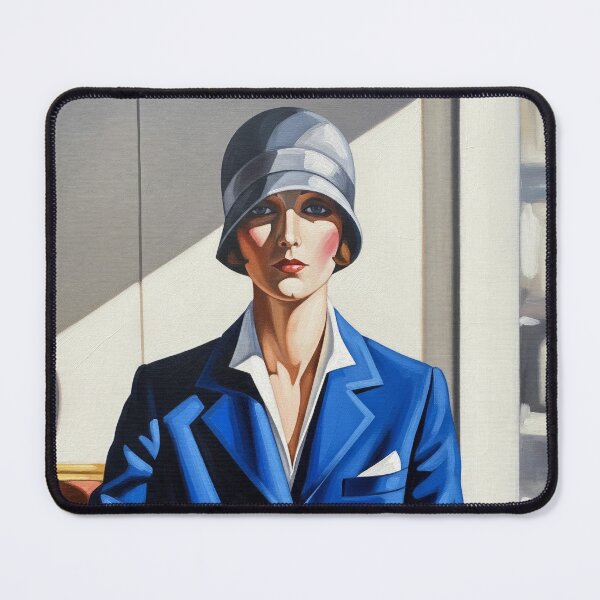 Item preview, Woman at a Cafe Table - Original Art Deco Artwork designed and sold by elektronen.