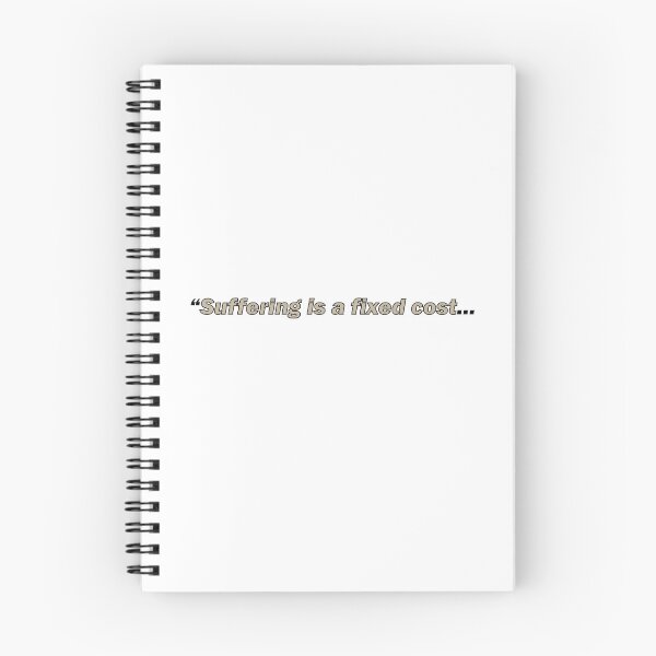 Item preview, "Suffering is a fixed cost... designed and sold by Positive Mindzet!.