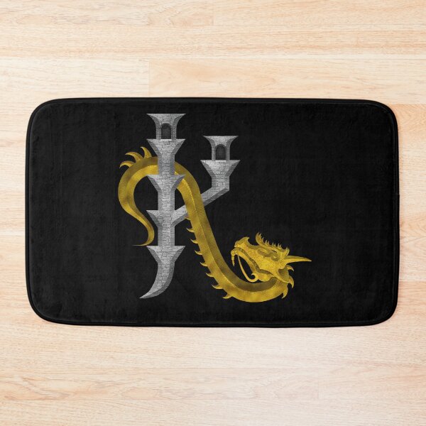 Item preview, Letter  K  of the Dragonfont Initial Capital Monogram (Castle and Dragon) designed and sold by Swabcraft.