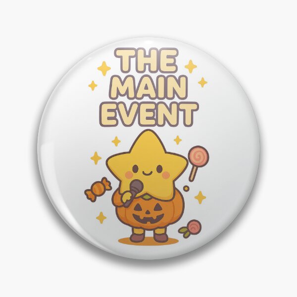 Item preview, The Main Event Cute Star Pumpkin Halloween Kawaii Illustration designed and sold by MujernDesignArt.