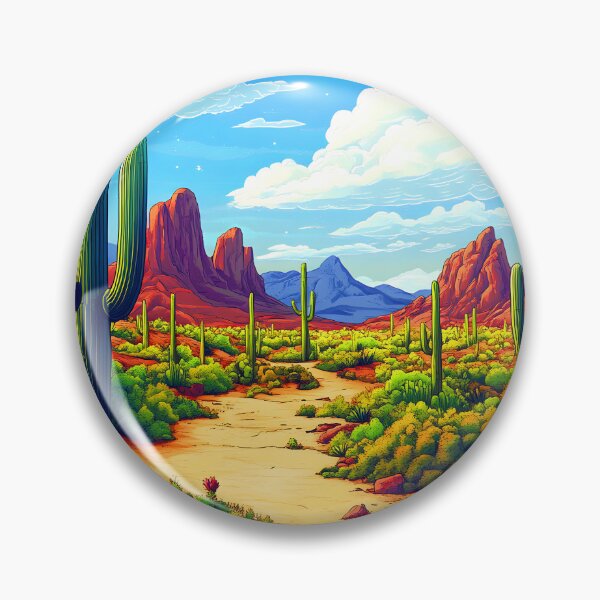 Item preview, Sci-Fi Fantasy Desert Bold Edgy Colorful Landscape Art  designed and sold by DEC02.