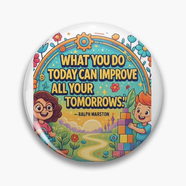 Item preview, What You Do Today Can Improve All Your Tomorrows — Ralph Marston Motivation Quote designed and sold by GogoVibes.