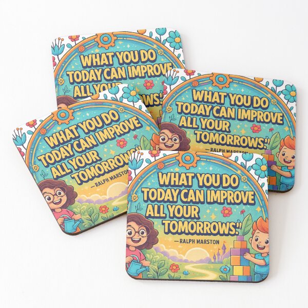 Item preview, What You Do Today Can Improve All Your Tomorrows — Ralph Marston Motivation Quote designed and sold by GogoVibes.