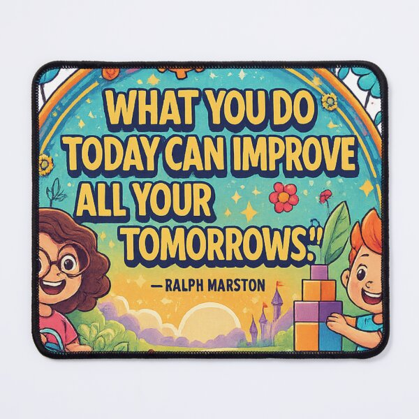 Item preview, What You Do Today Can Improve All Your Tomorrows — Ralph Marston Motivation Quote designed and sold by GogoVibes.