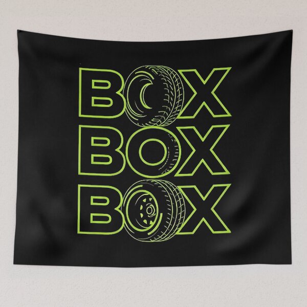 Item preview, BOX BOX BOX F1 Pit Stop Neon Green designed and sold by Studio F1Grid.