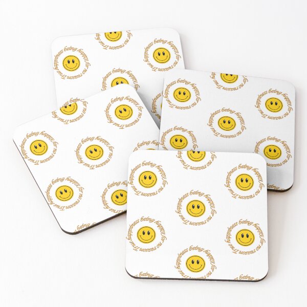 Item preview, True happiness is being happy for no reason. designed and sold by IlustraDigital.