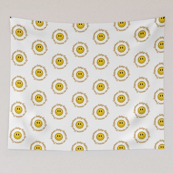 Item preview, True happiness is being happy for no reason. designed and sold by IlustraDigital.