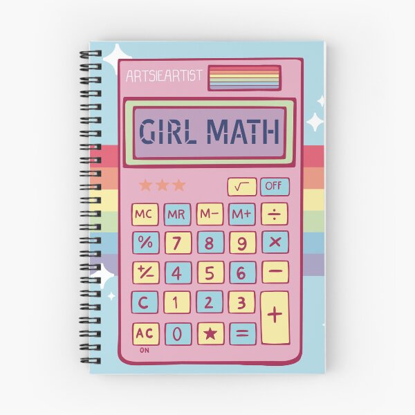 Item preview, Pink Rainbow Girl Math designed and sold by ArtsieArtist.