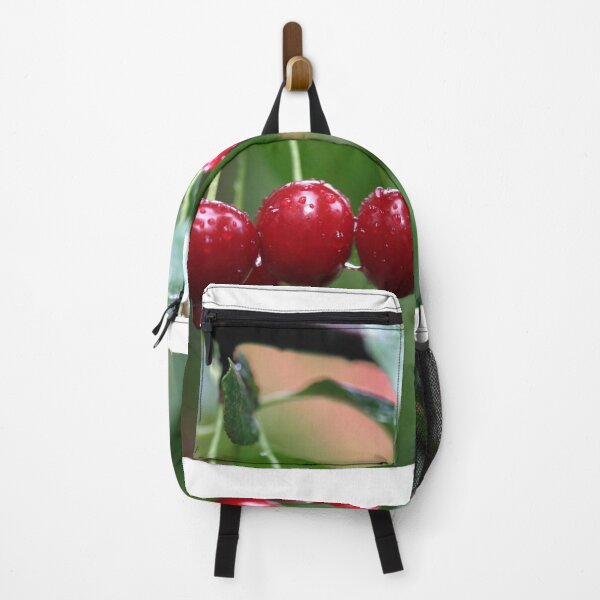 Item preview, Red cherries in rainy garden designed and sold by olena2552.