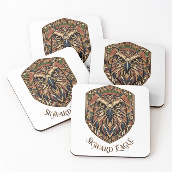 Item preview, Skyward Eagle Geometric Crest - Tribal Mosaic Raptor Emblem Art designed and sold by ATLAS SOUL.