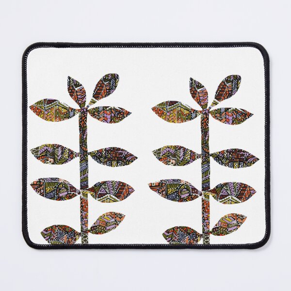 Item preview, mid century mod leaves pattern designed and sold by ZjalDesign.