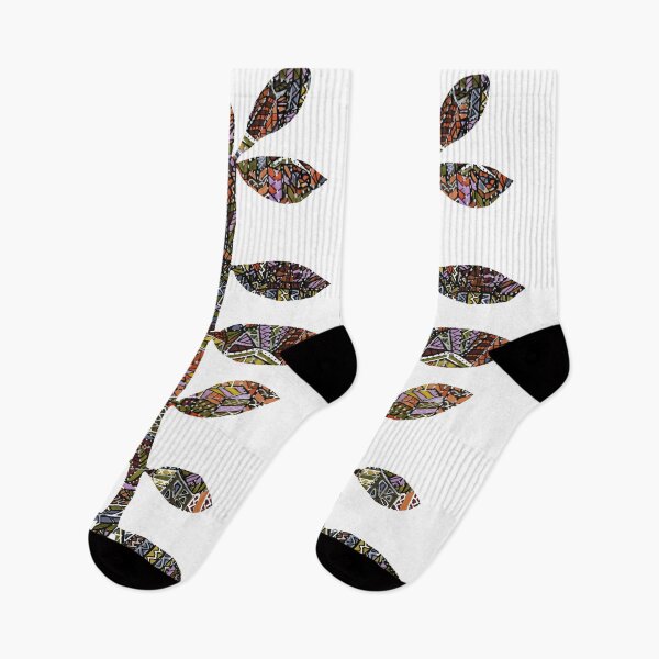 Item preview, mid century mod leaves pattern designed and sold by ZjalDesign.