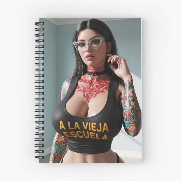 Item preview, Beautiful and sensual tattooed woman with glasses, inside a room. designed and sold by Federico Ayub.