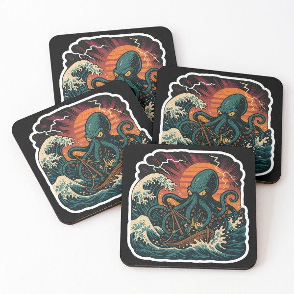 Item preview, Fisherman Aesthetic – Kraken vs Fisherman – Vintage Nautical Art | Stormy Seas designed and sold by JacobKAurumhead.